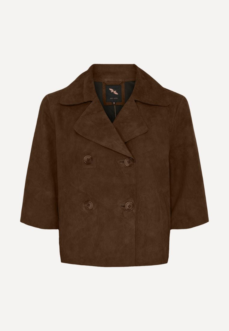 100273 Guilia jakke - Chocolate Brown