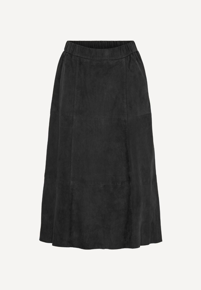 100287 nederdel - Black Suede