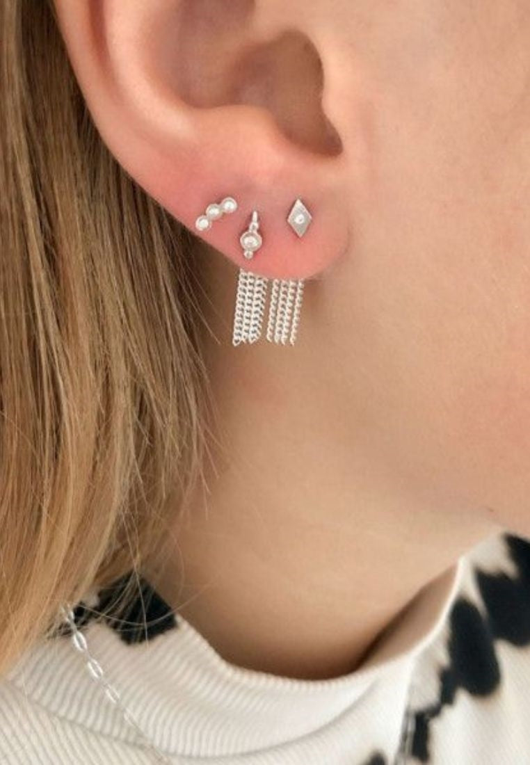 Three Dots ørering - Silver
