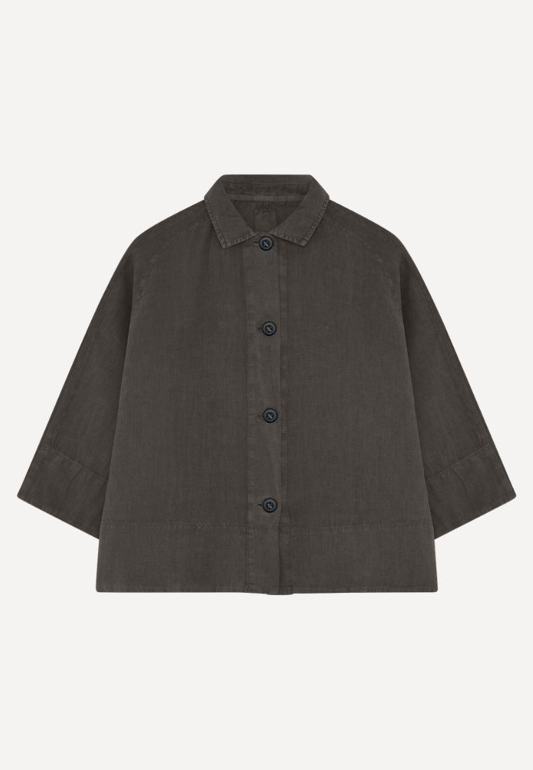 12040 bluse - Black Coffee