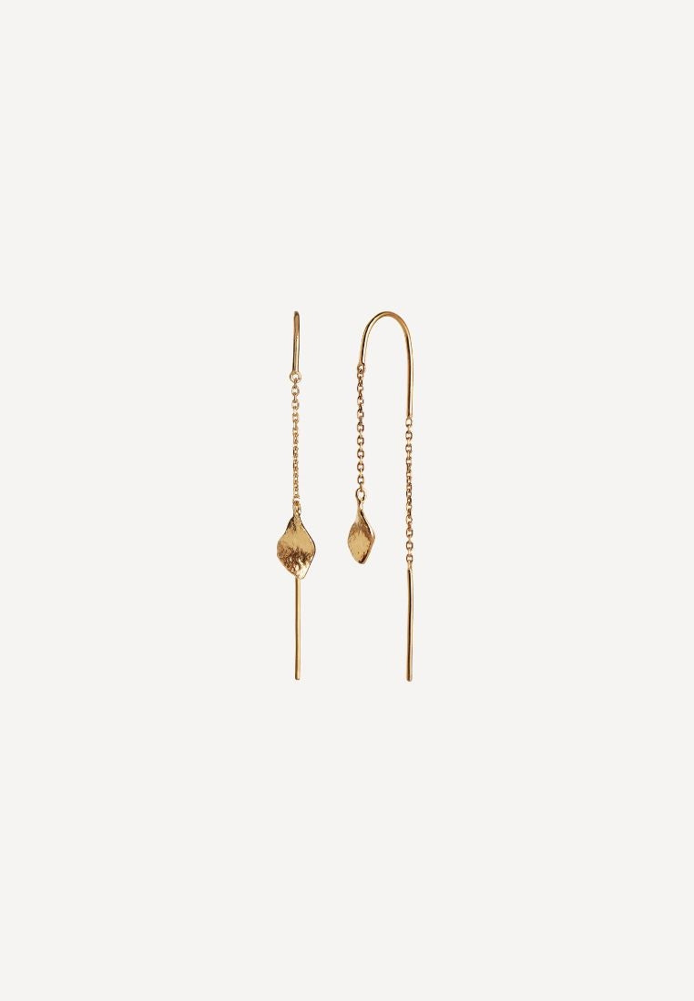 Petit Ile De L'Amour Double Chain ørering - Gold