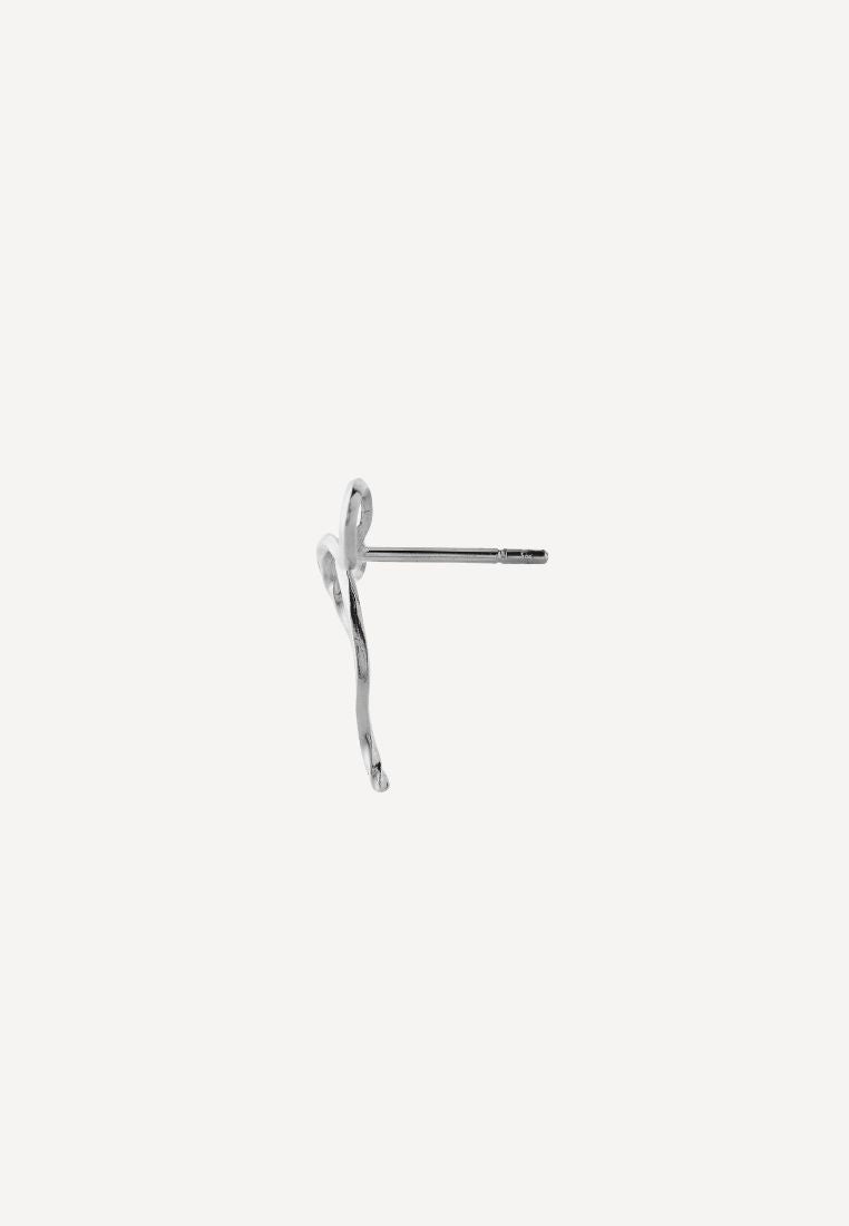 Flow Bow ørering - Silver