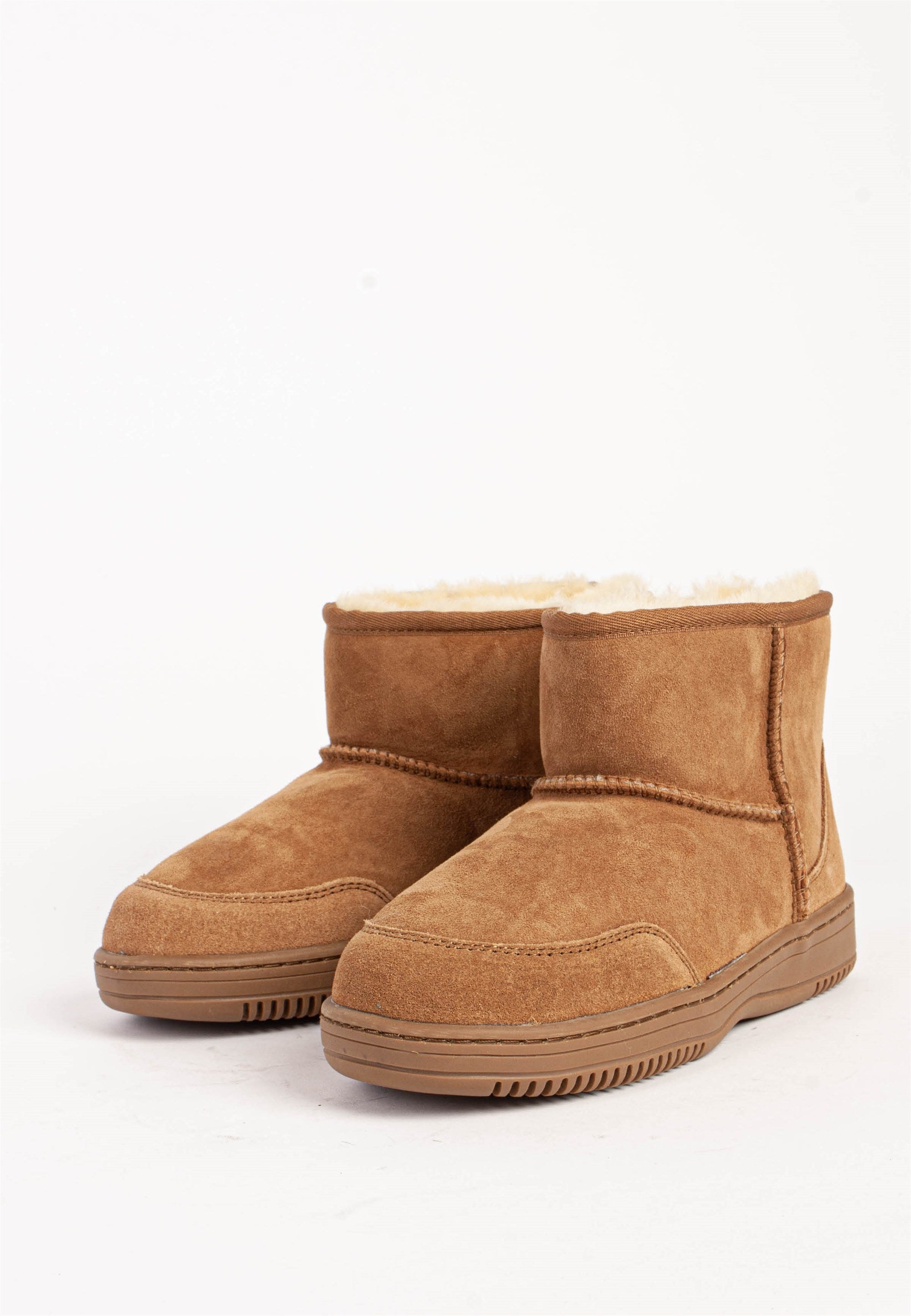 Ultra short støvle - Cognac