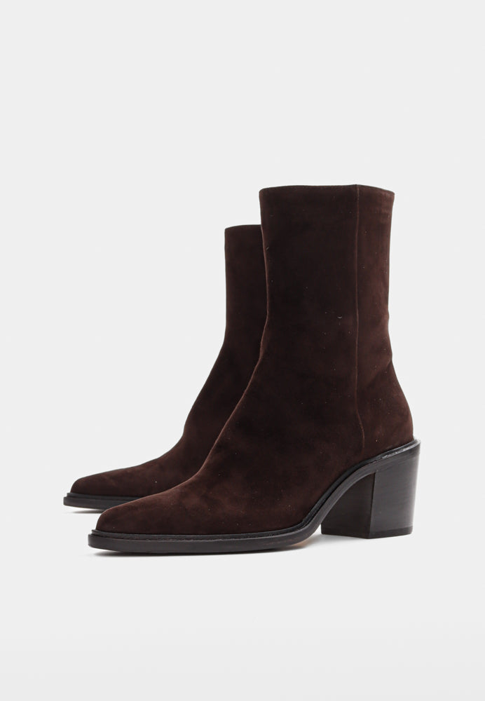 5530 støvle - Suede Coffee