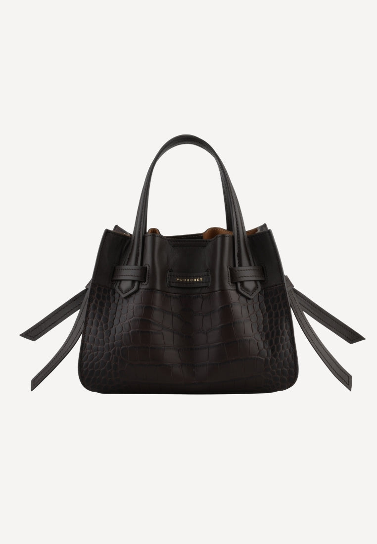 20186 Blossom Medium taske - Croco Marron
