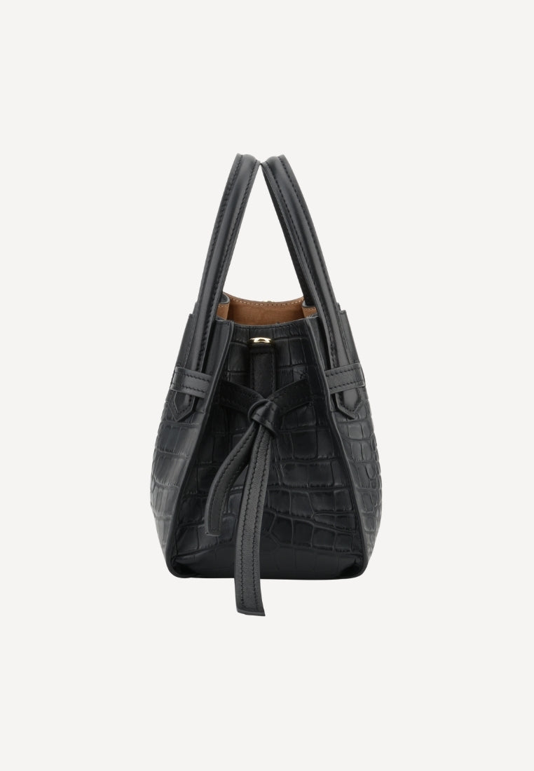 20186 Blossom Medium taske - Croco Black