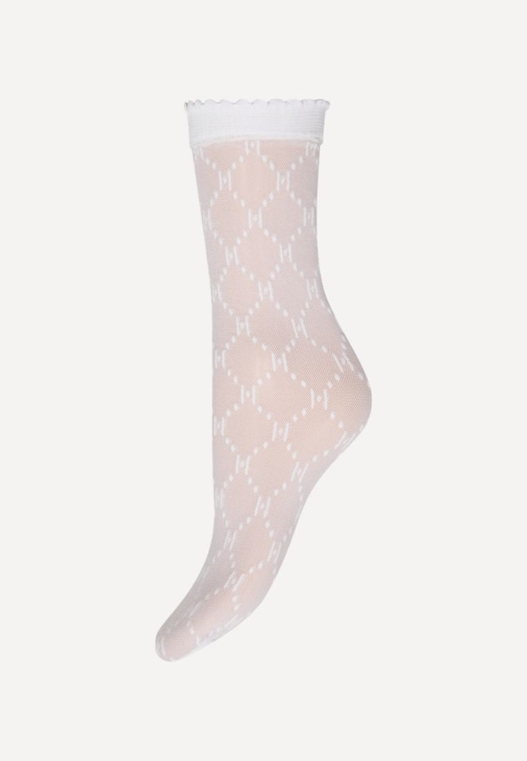 21113-75 strømpe - 9001 White