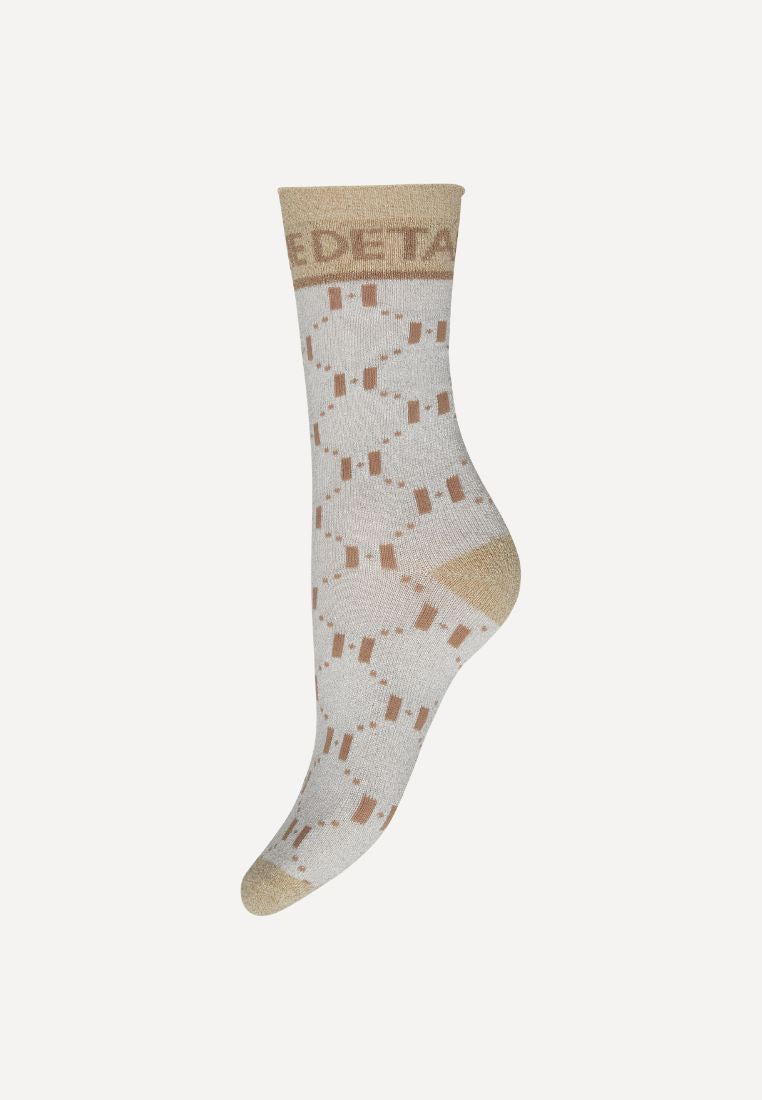 21563-75 strømpe - 1102 Grey/Gold