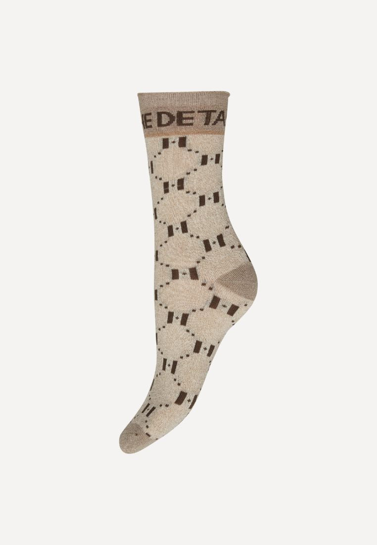 21563-75 strømpe - 1103 Beige/Black