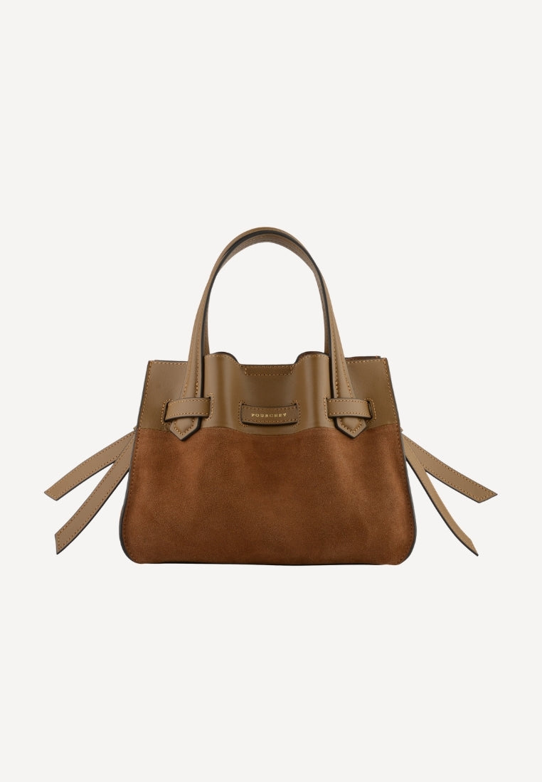 25131 Blossom Medium taske - Suede Camel