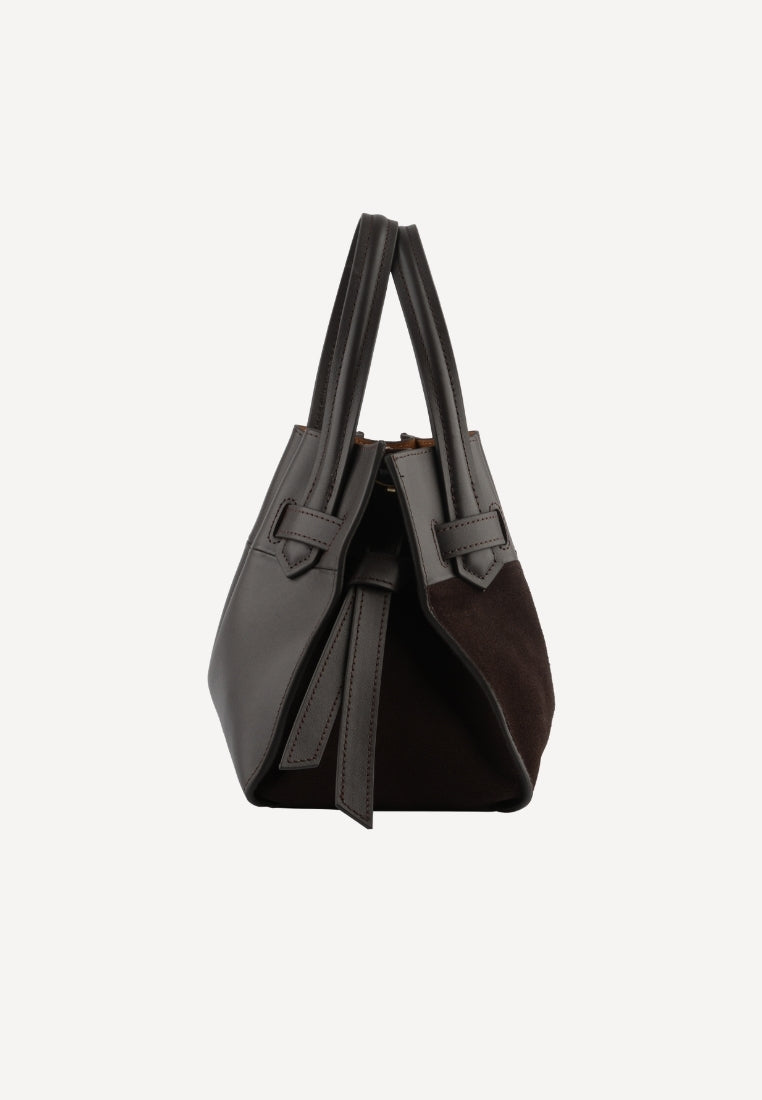 25131 Blossom Medium taske - Suede Marron