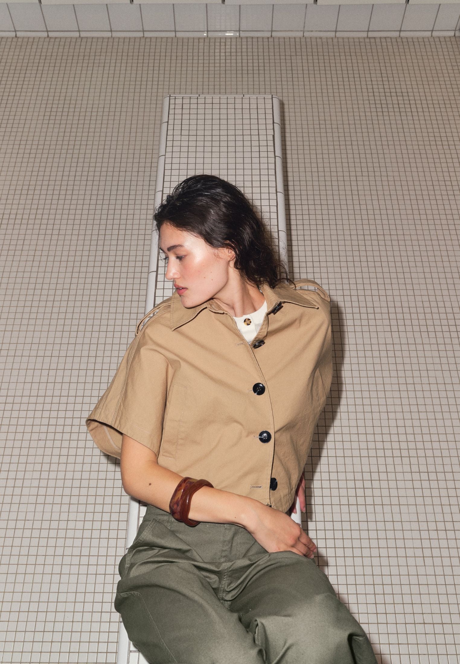 Katee bluse - Warm Beige