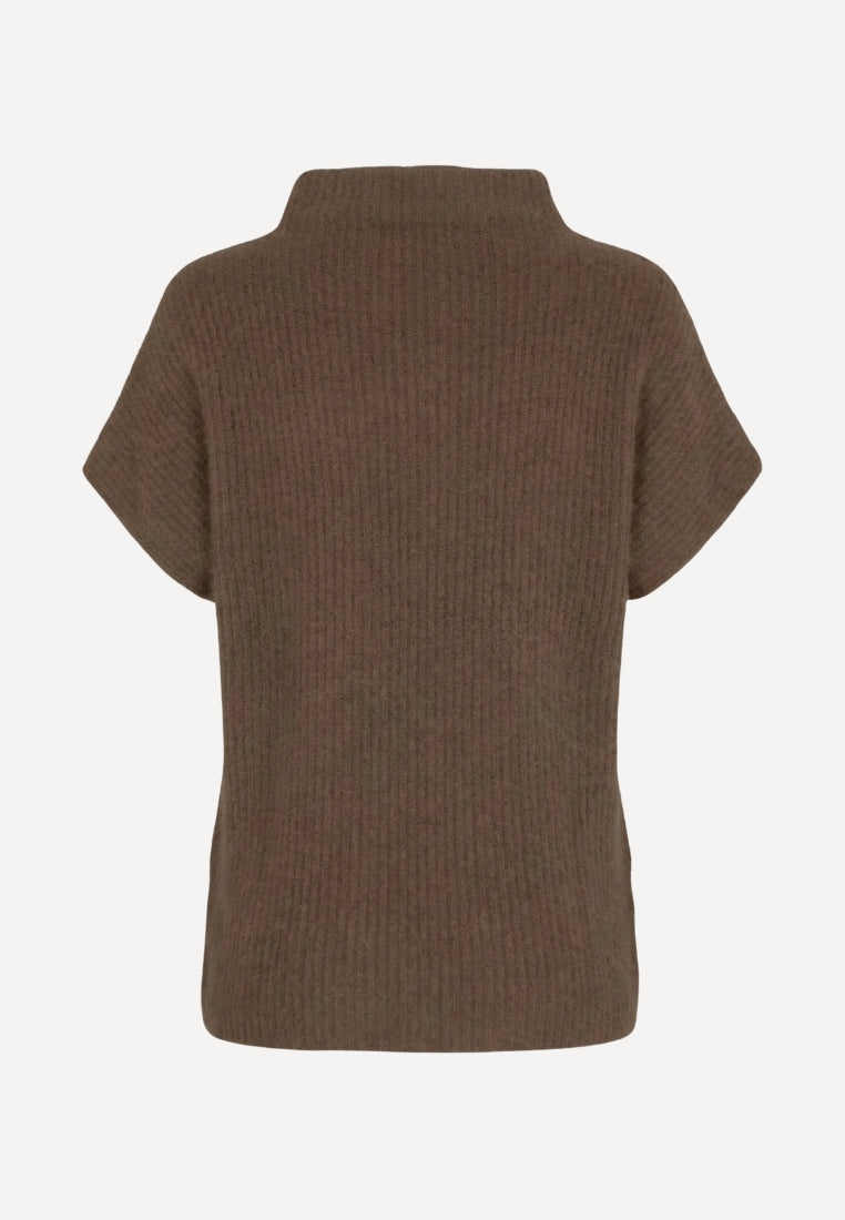 500070 Isabelle striktrøje - Dark Brown