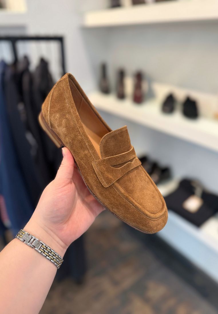 5551 loafer - Suede Birra Cognac