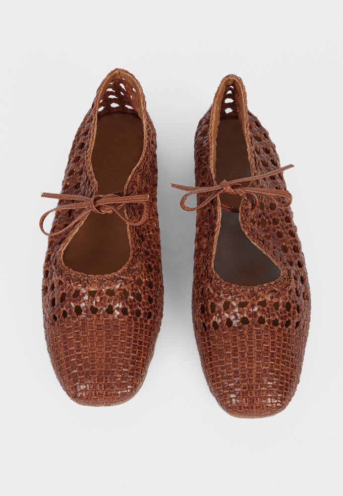 1698-101 ballerina - Tan Braid