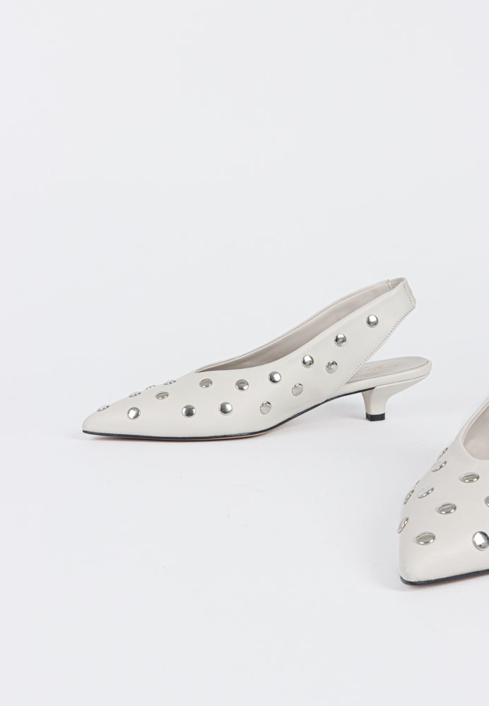 O2470 slingback - White