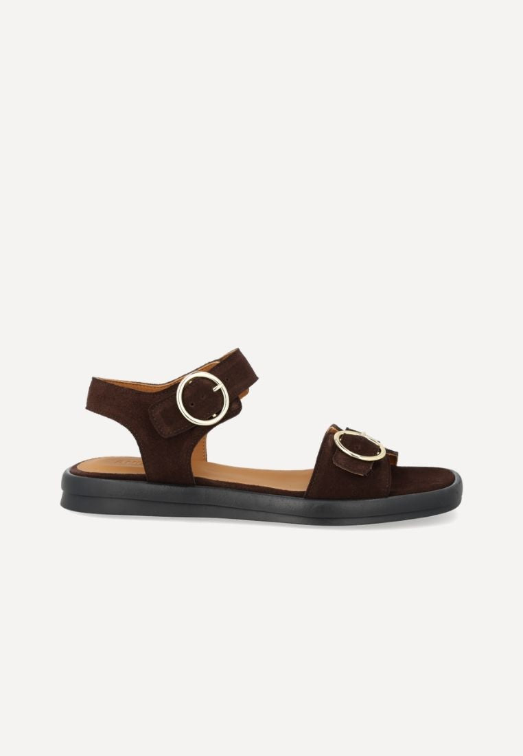 5746-102 sandal - Dark Brown Suede
