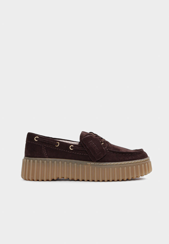 Torhill Boat D sko - Dark Brown