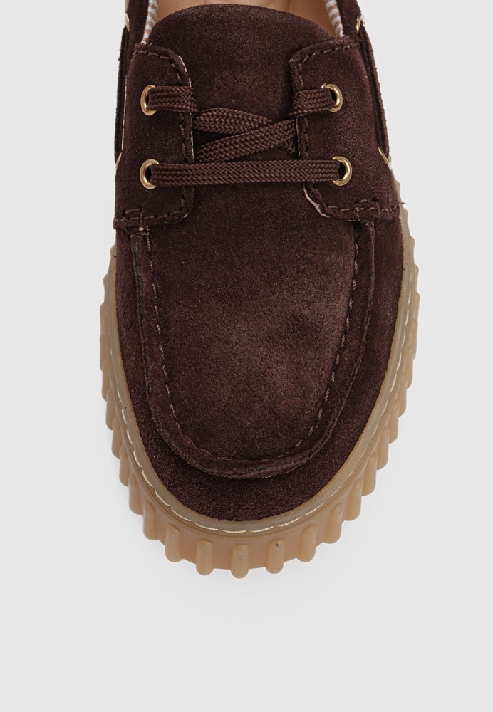 Torhill Boat D sko - Dark Brown