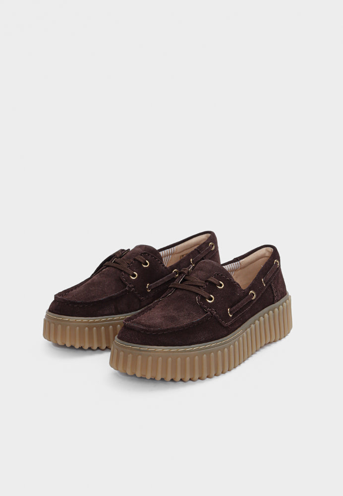Torhill Boat D sko - Dark Brown