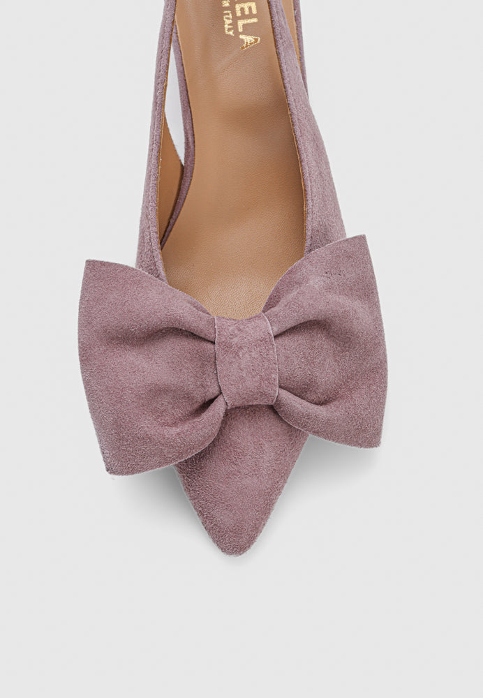 Rose slingback - Suede Lilac