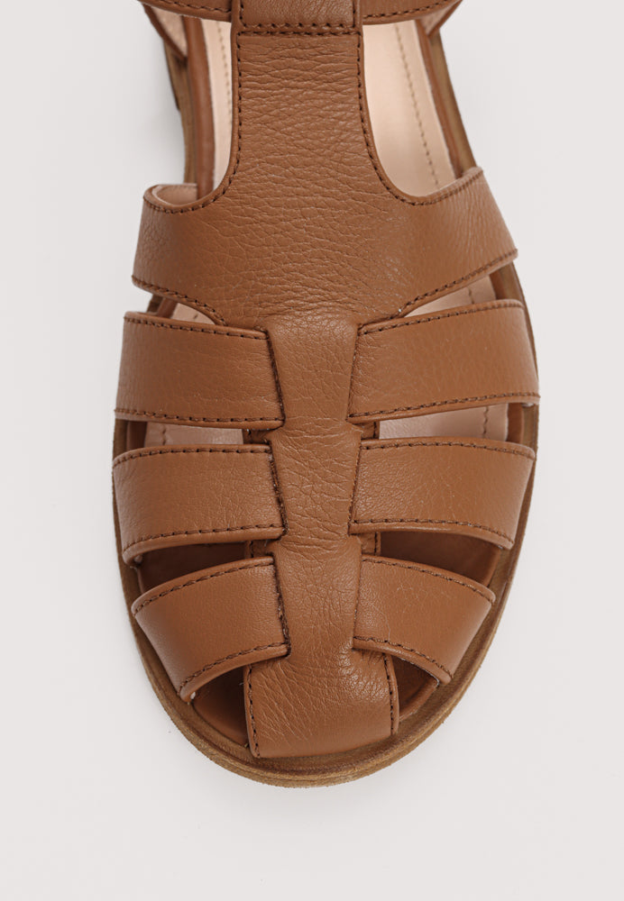 New College sandal - Cognac