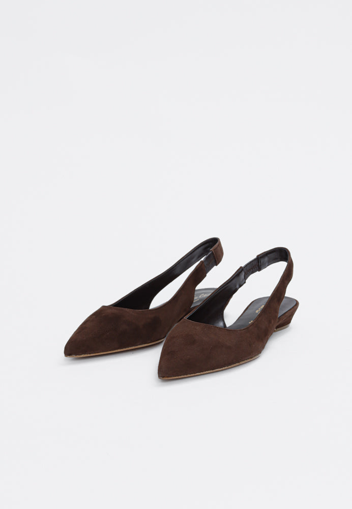 1987 slingback - Suede Brown