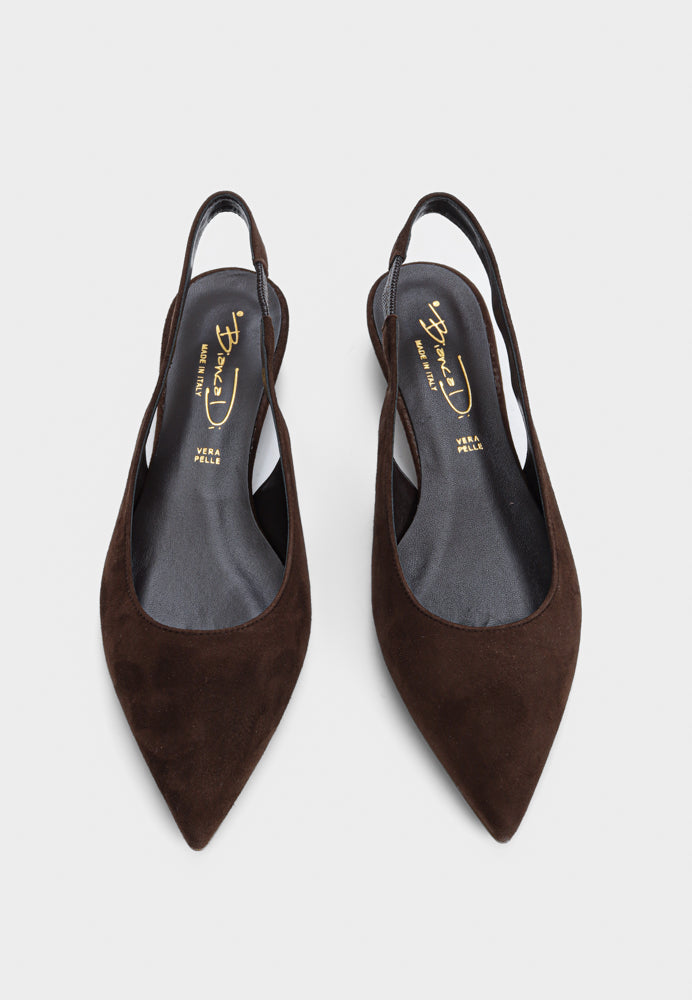 1987 slingback - Suede Brown