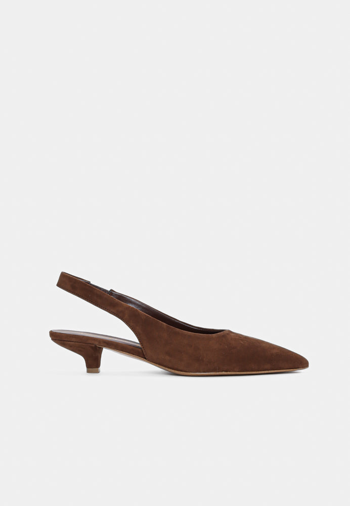 2469 slingback - Choco