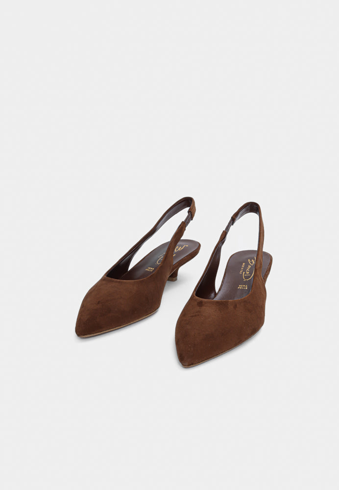 2469 slingback - Choco