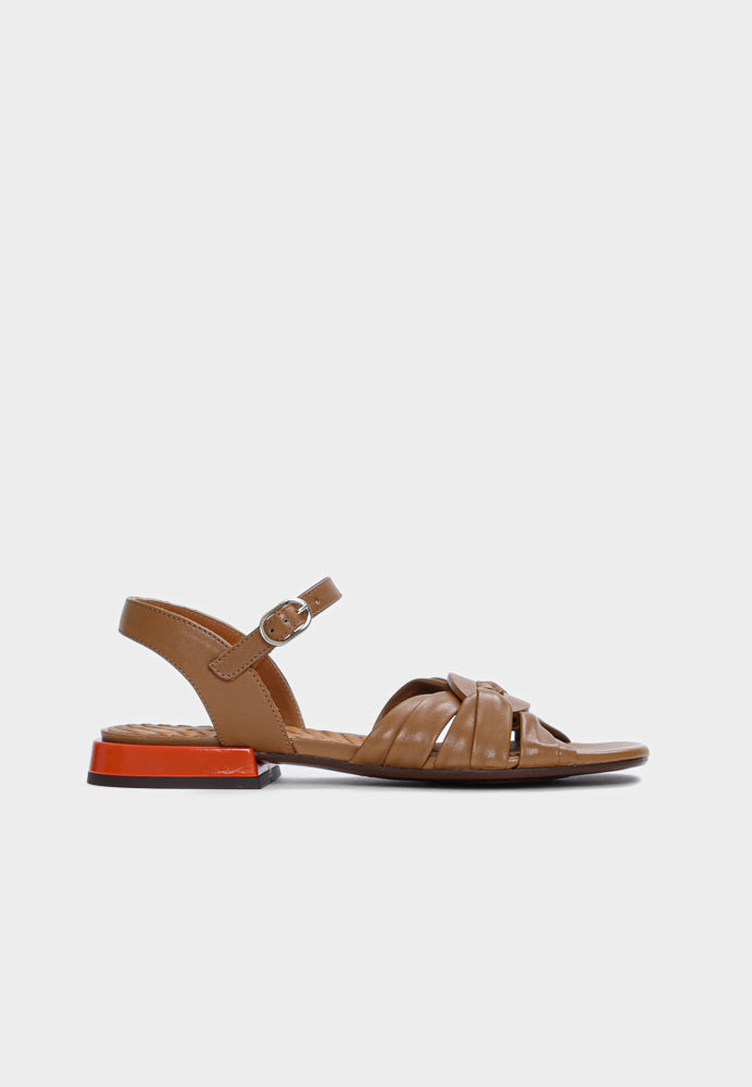Tusack sandal - Camel/Tomate