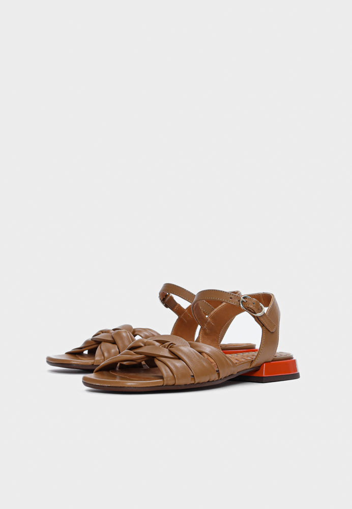 Tusack sandal - Camel/Tomate