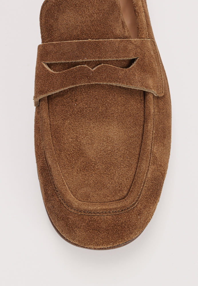 5551 loafer - Suede Birra Cognac