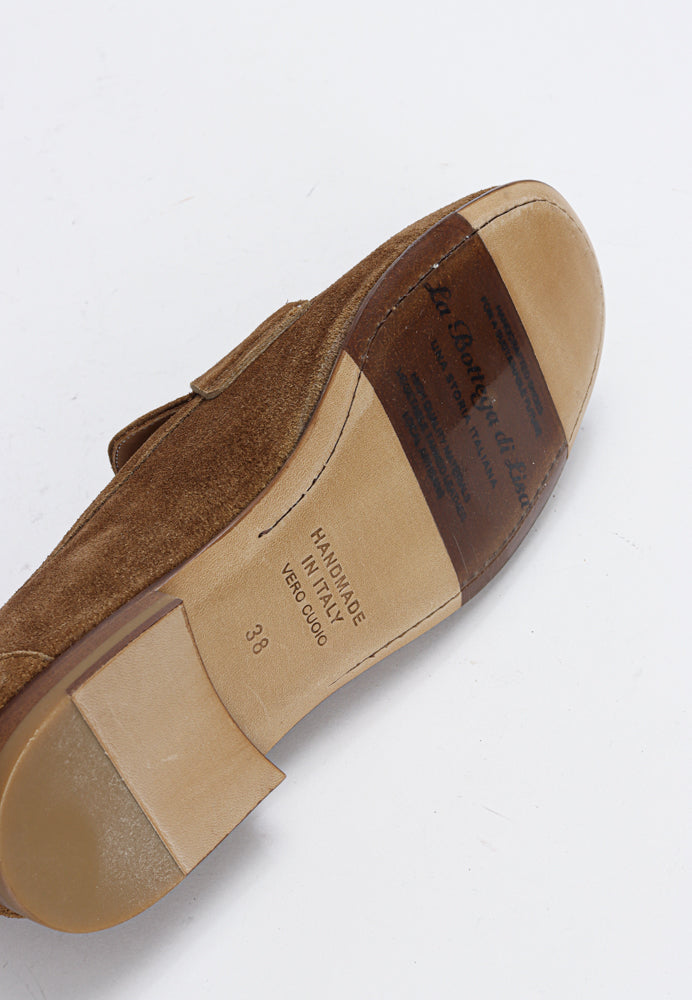 5551 loafer - Suede Birra Cognac