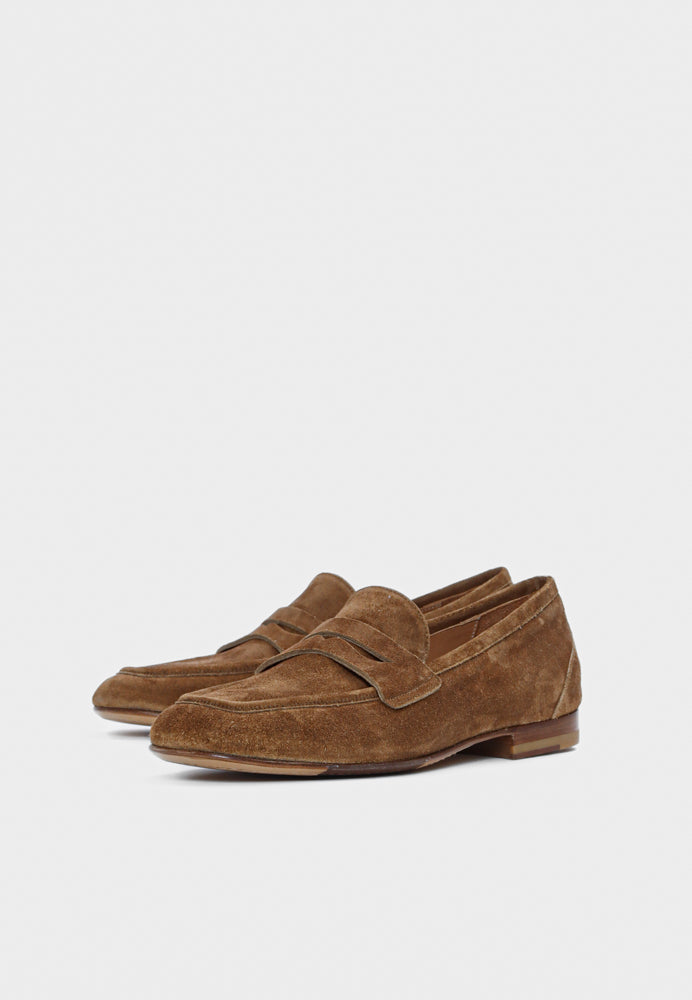 5551 loafer - Suede Birra Cognac