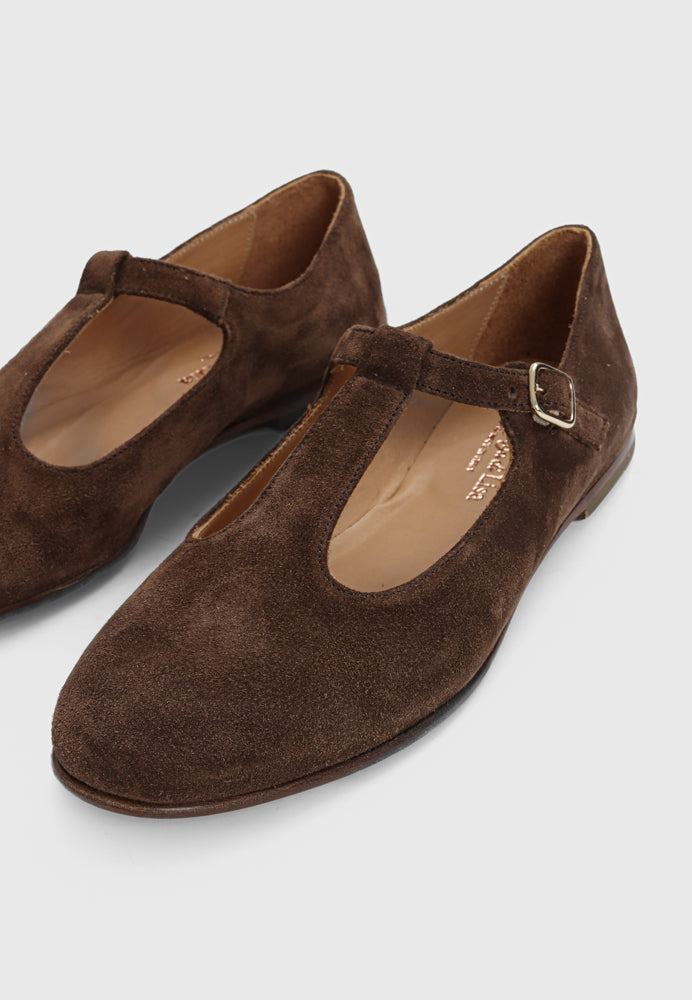 6002 ballerina - Suede Boero Brown