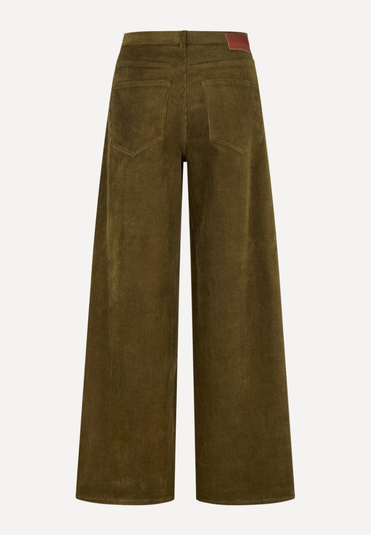AbbyFV 121 Corduroy bukser - Faded Green