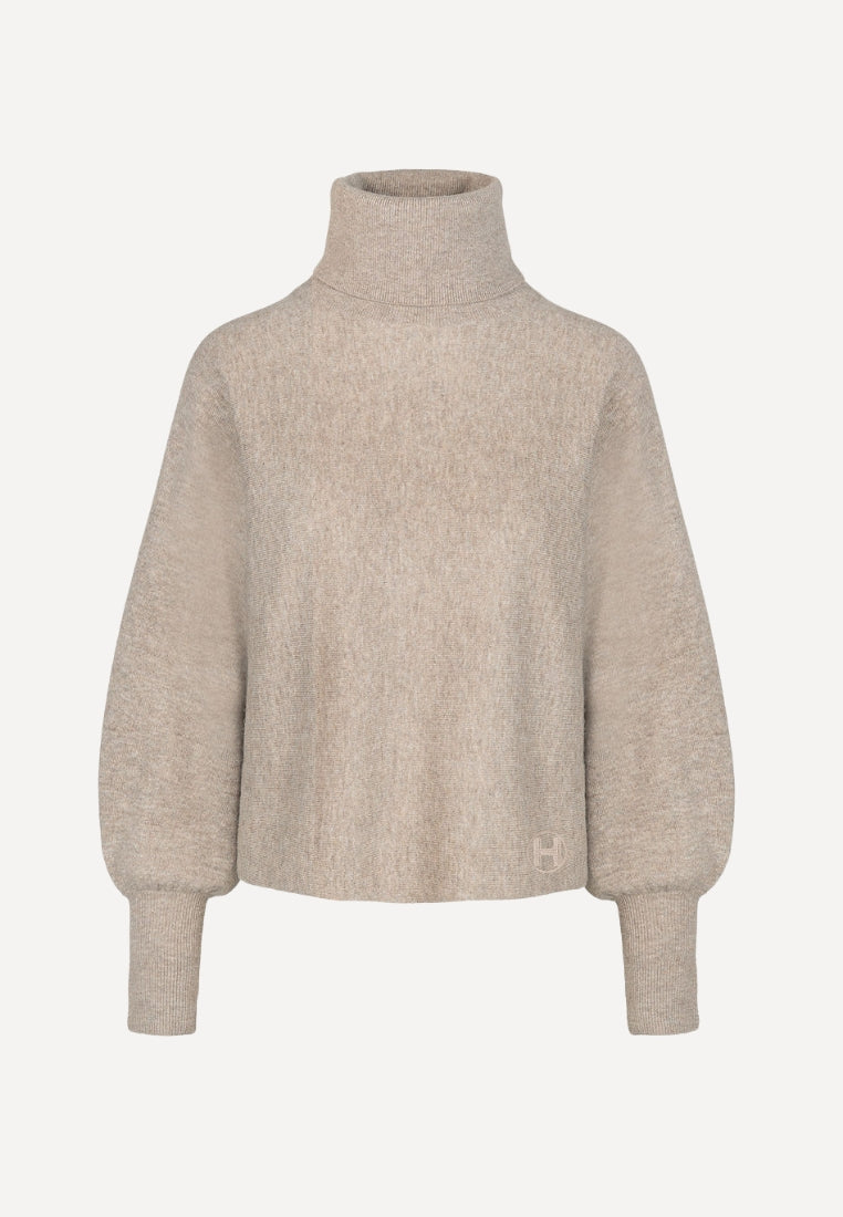 Aitana striktrøje - Beige Melange
