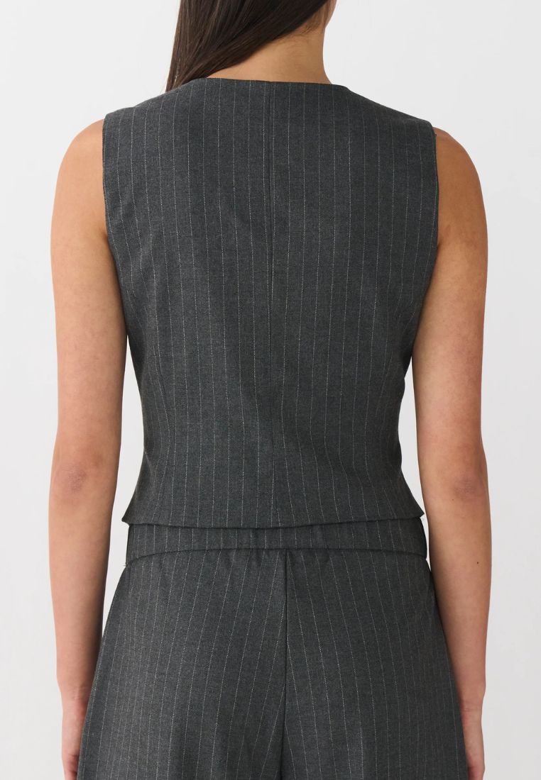 Alanis vest - Pin Stripe Grey