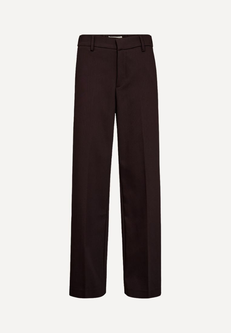 Alice Wide 30" bukser - Dark Toffee Brown