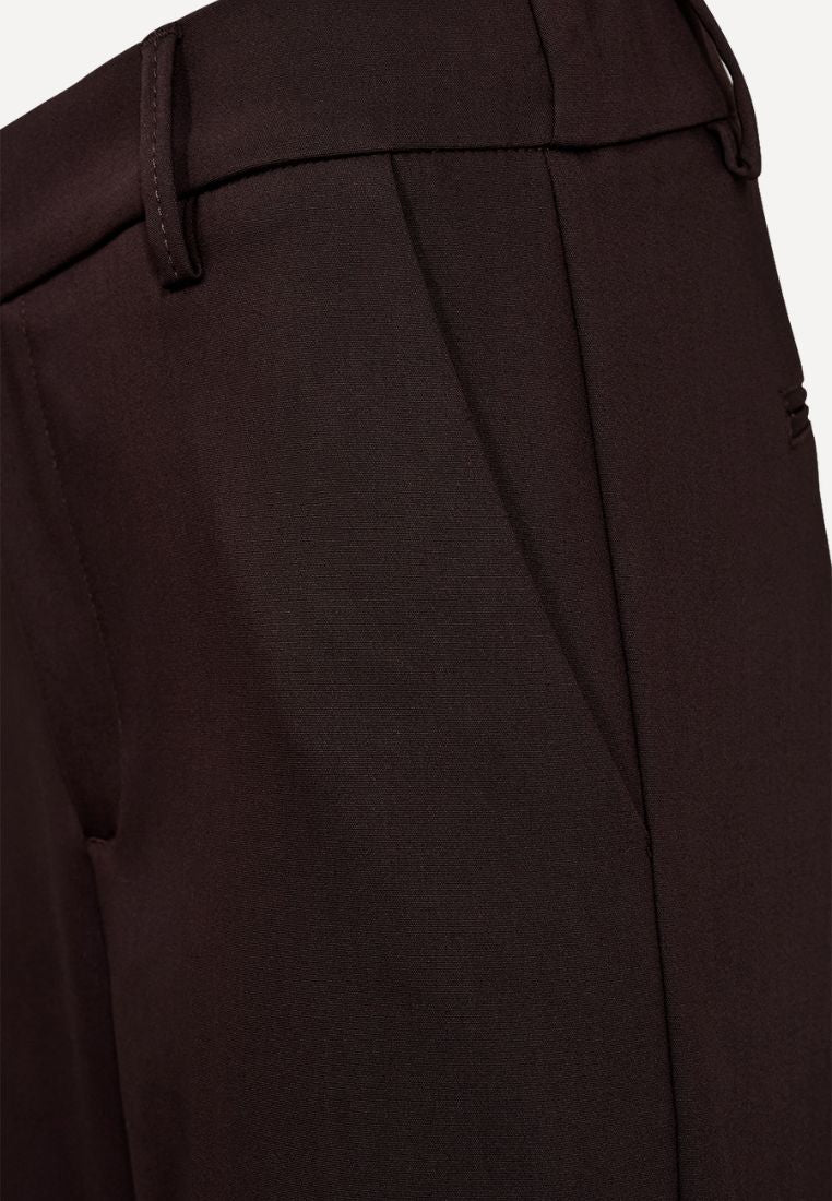 Alice Wide 30" bukser - Dark Toffee Brown