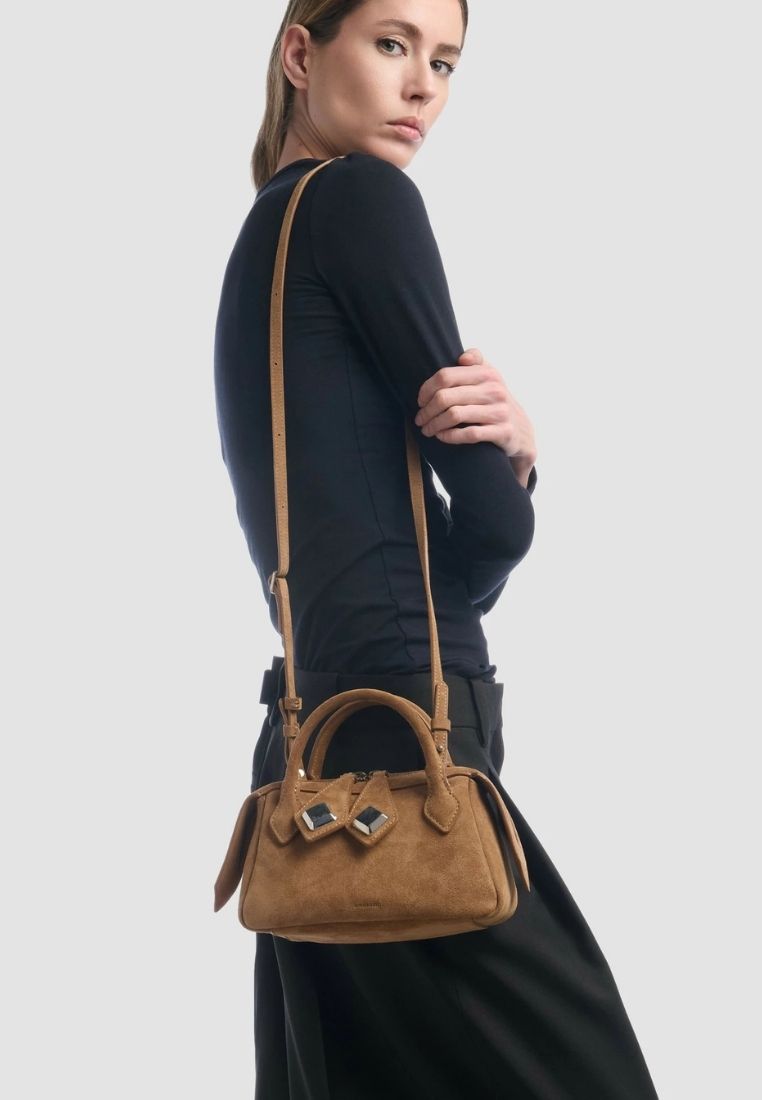 Alice taske - Suede Rose Gold