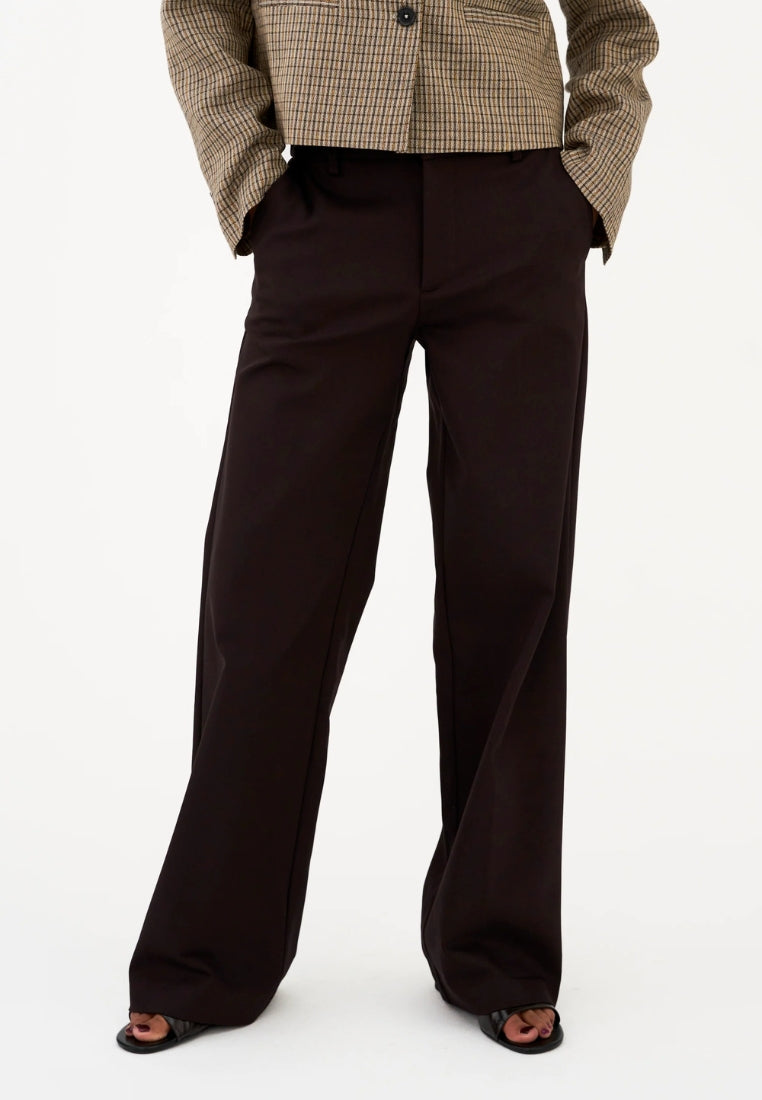 Alice Wide 30" bukser - Dark Toffee Brown