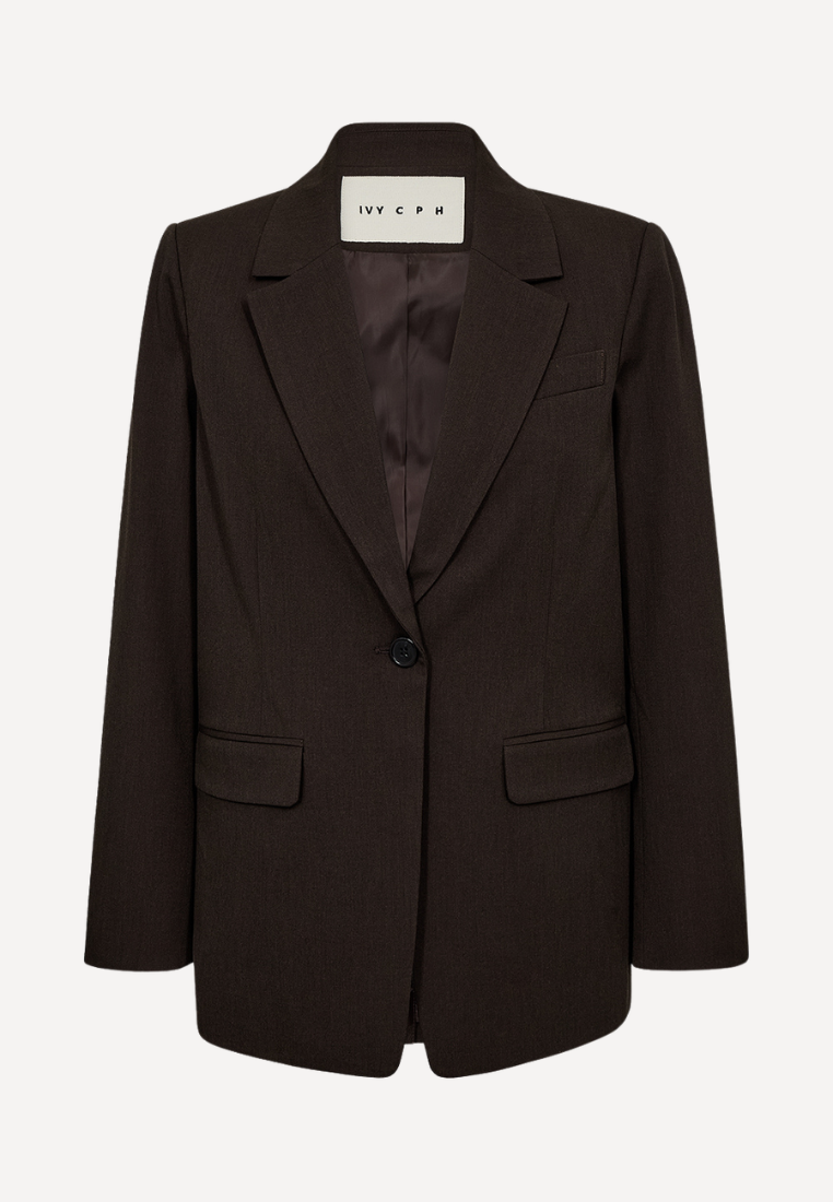 Andrea Essential Blazer - Espresso Brown