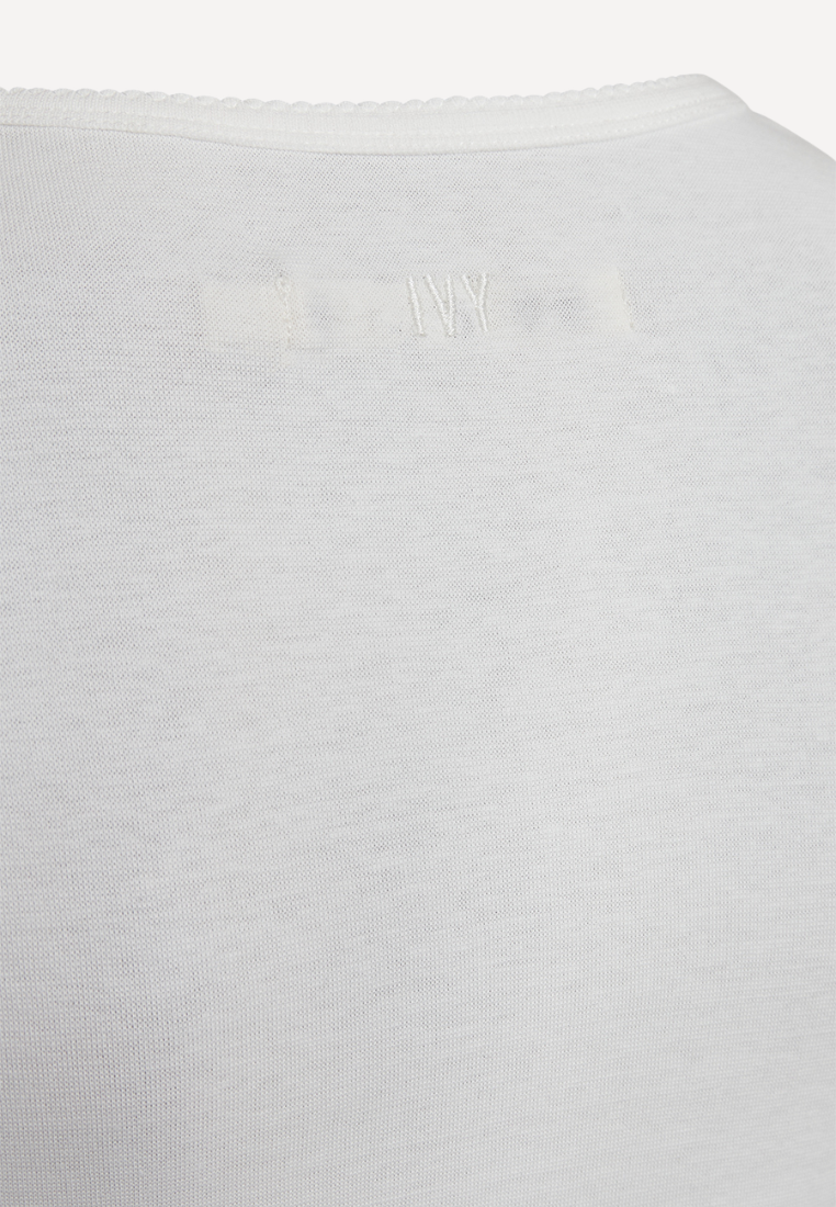 Anita langærmet t-shirt - 011 Optical White