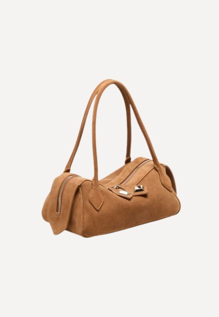 Anna taske - Suede Rose Gold