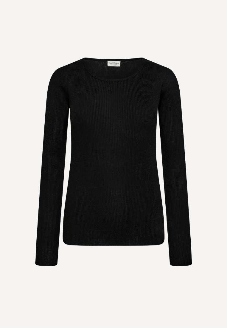 BS Asdis striktrøje - Black