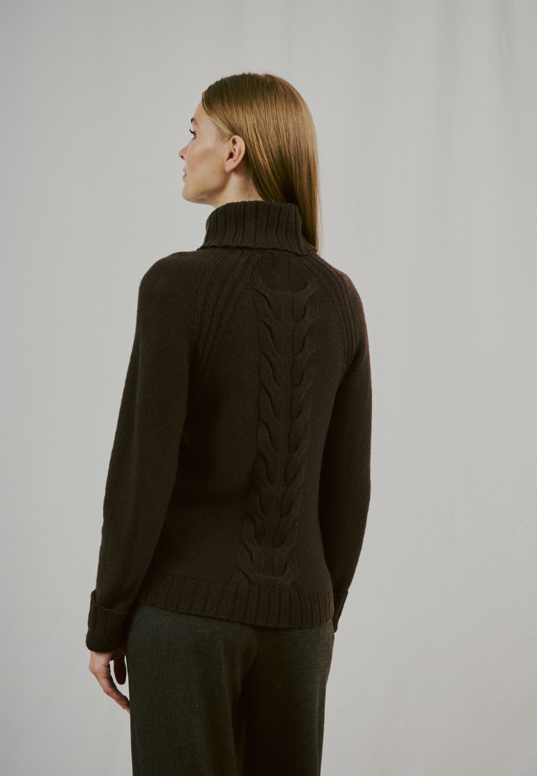 BS Juliana striktrøje - Dark Brown