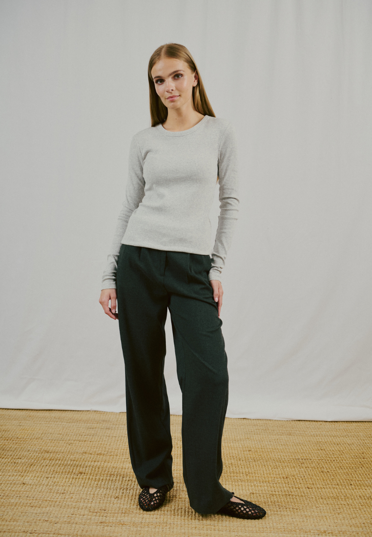 BS Margrethe langærmet t-shirt - Light Grey