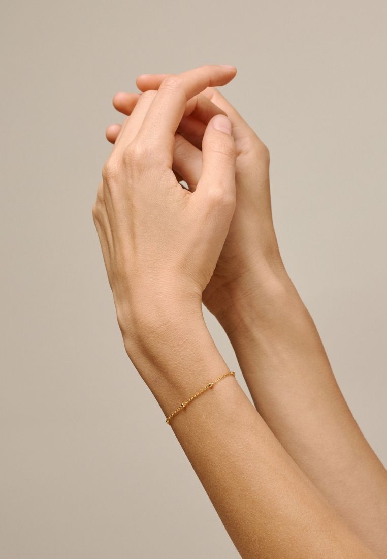 Beaded Chain armbånd - Gold